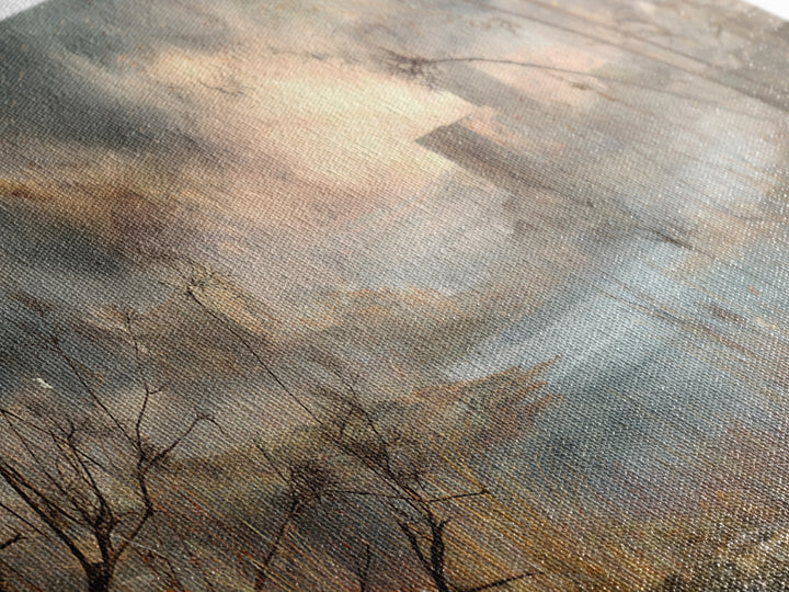 Surreal Dream Landscape Framed Canvas Print, Art, Wood Wall Art, Living Room Decor, Fine Art, Modern Decor, Fine Art Print, ART-2x1-79