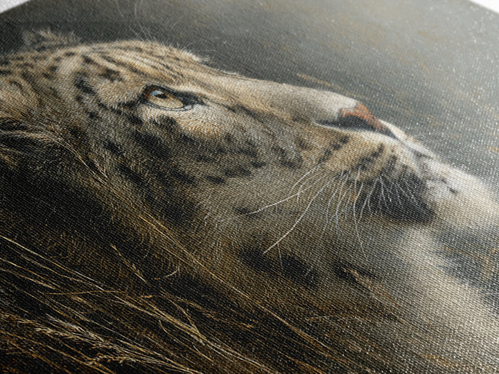 Elegant Animal Portrait Framed Canvas Print, Art, Textured Painting, Living Room Decor, Fine Art, Digital Wall Art, ART-2x1-86