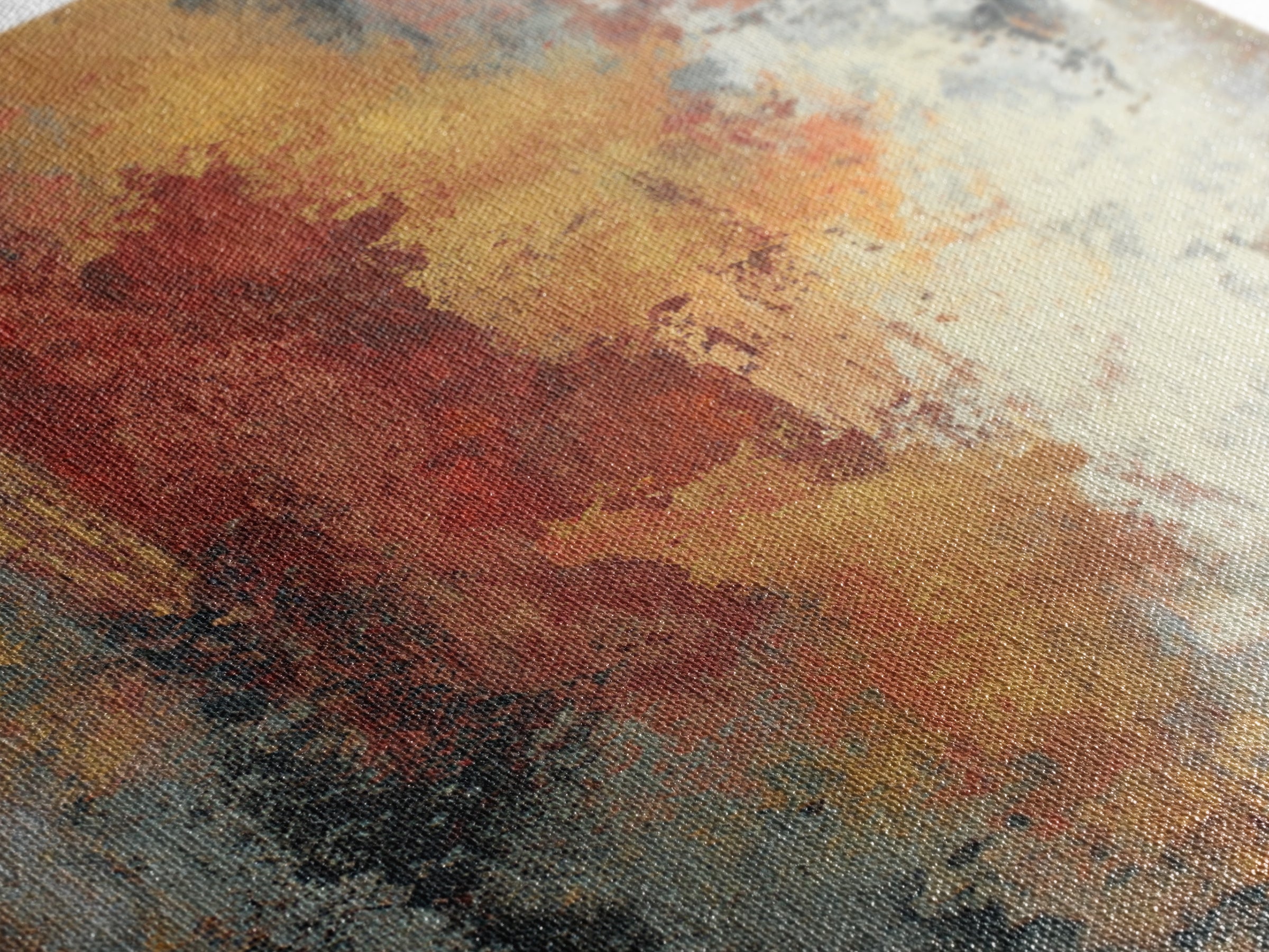 Contemporary Abstract with Layered Pigments and Energetic Canvas Print, Art, Contemporary Art, Living Room Decor, Abstract Art, ART-2x3-82