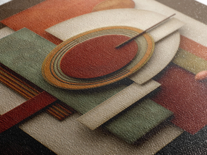 Modern Sculptural Shapes Rendered as Painted Forms Canvas Print, Art, Wall Art, Living Room Decor, Fine Art, ART-2x3-86