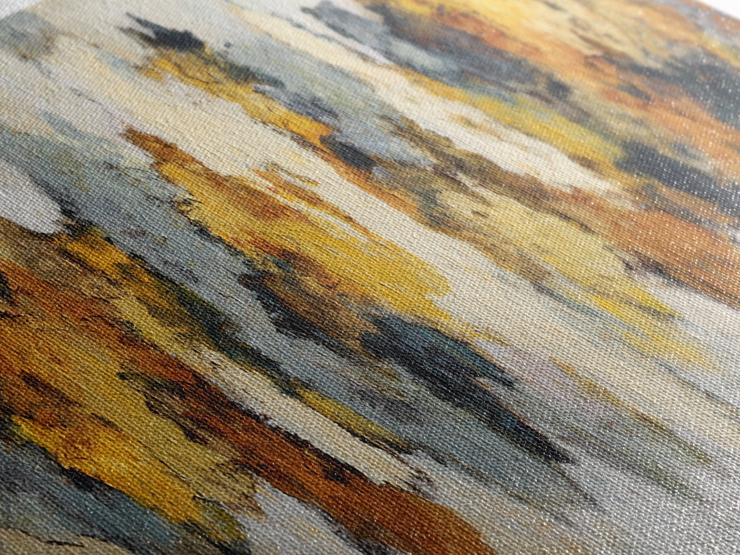 Contemporary Abstract with Layered Pigments and Energetic Canvas Print, Art, Wall Art for Mom, Living Room Decor, Abstract Art, ART-3x1-66