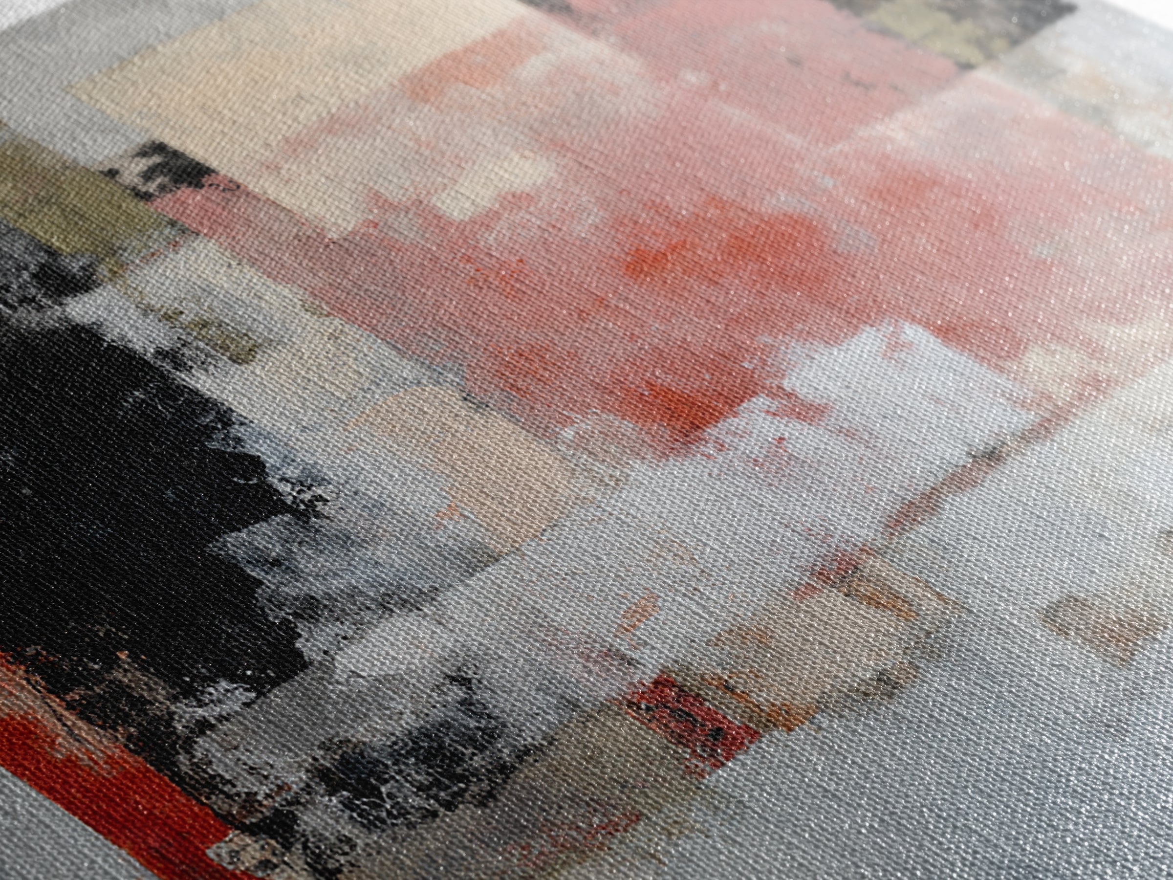 Contemporary Abstract with Layered Pigments and Energetic Canvas Print, Art, Printable Wall Art, Living Room Decor, ART-3x2-6