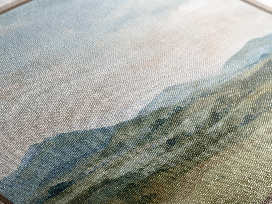 Sunlit Rolling Hills Canvas Print, Above Sofa Art, Bedroom Wall Art, Living Room Decor, Fine Art, Statement, Wall Decor, ASA-1x1-17