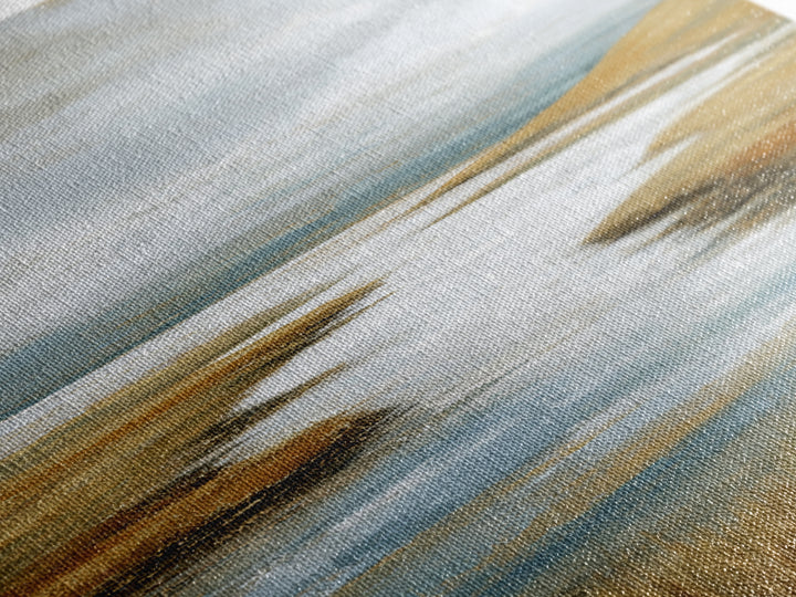 Abstract River Bends Framed Canvas Print, Above Sofa Art, Horizontal Wall Art, Living Room Decor, Fine Art, Statement, ASA-1x1-47