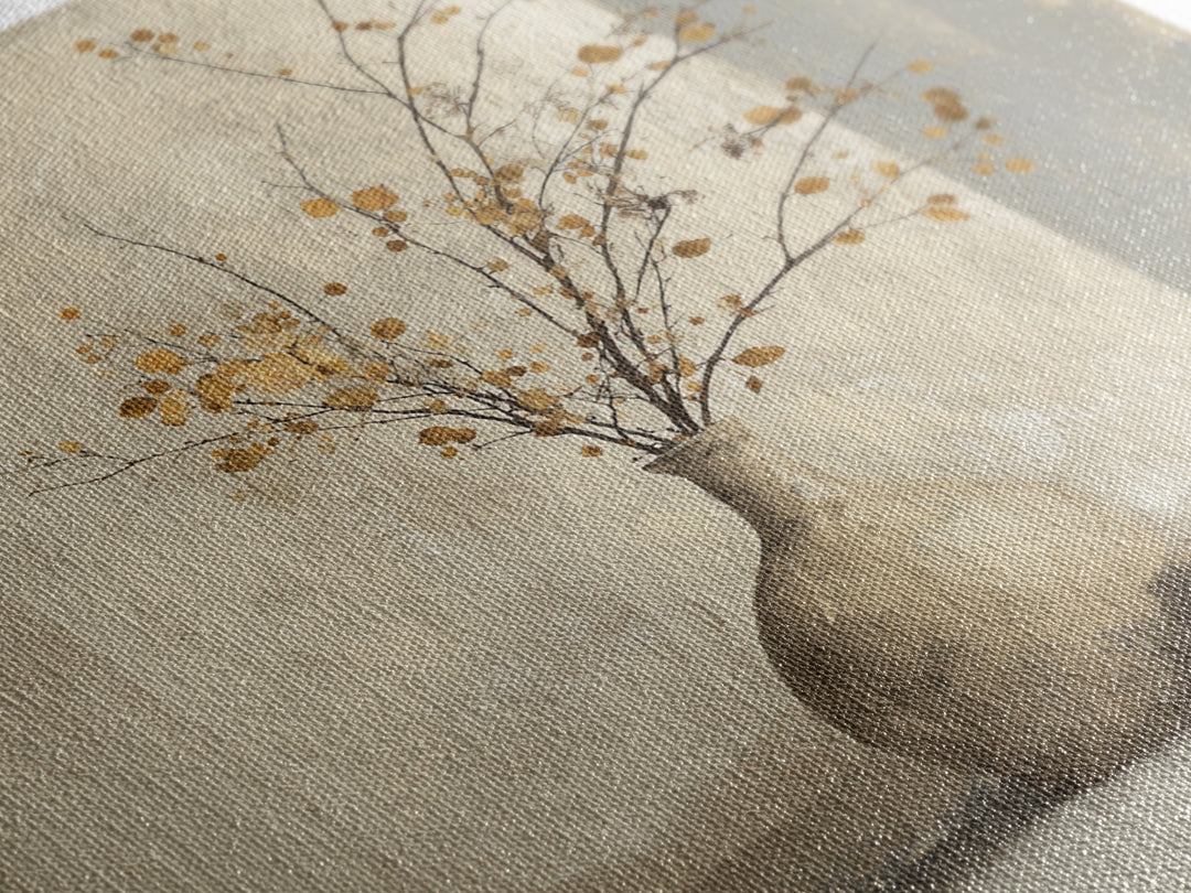 Large Neutral Still Life Canvas Print, Above Sofa Art, Minimalist Wall Art, Living Room Decor, Oil Painting, Statement, ASA-1x1-86