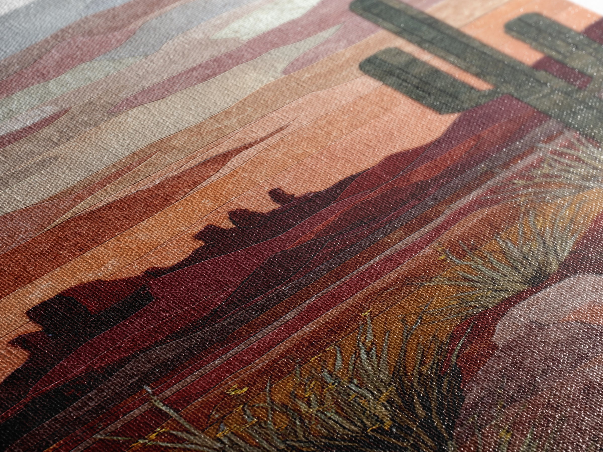 Desert Mesa Panorama Canvas Print, Above Sofa Art, Neutral Decor, Living Room Decor, Fine Art, Statement, Wall Art, Home Decor, ASA-1x3-32