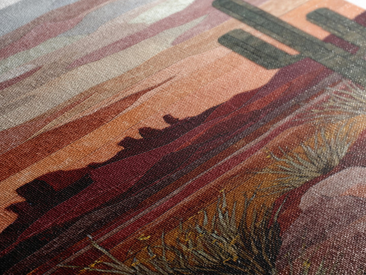 Desert Mesa Panorama Canvas Print, Above Sofa Art, Neutral Decor, Living Room Decor, Fine Art, Statement, Wall Art, Home Decor, ASA-1x3-32