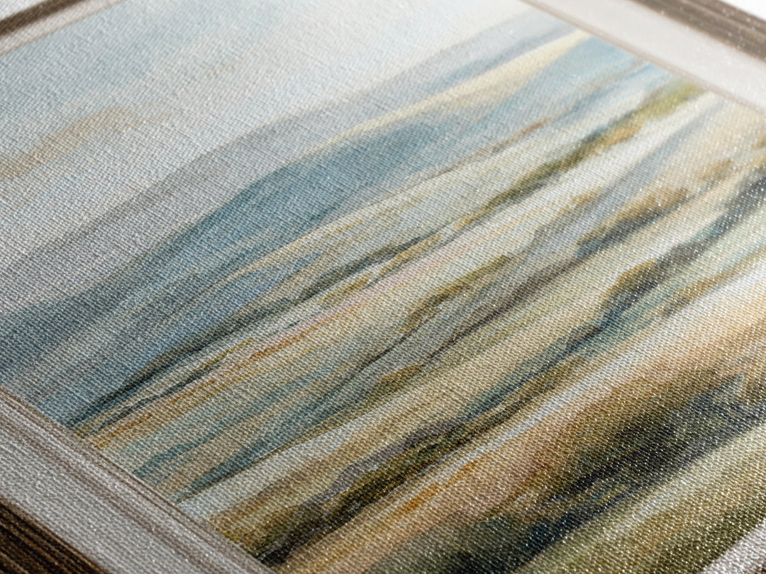 Sunlit Rolling Hills Canvas Print, Above Sofa Art, Wall Decor, Living Room Decor, Fine Art, Statement, Contemporary Art, ASA-1x3-77