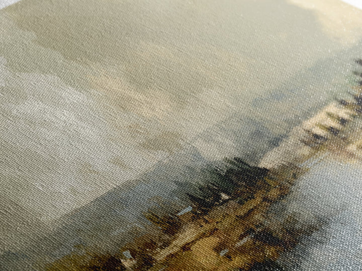 Wide Olive and Beige Meadow Panorama Canvas Print, Above Sofa Art, Art Print, Living Room Decor, Fine Art, Statement, ASA-2x1-54