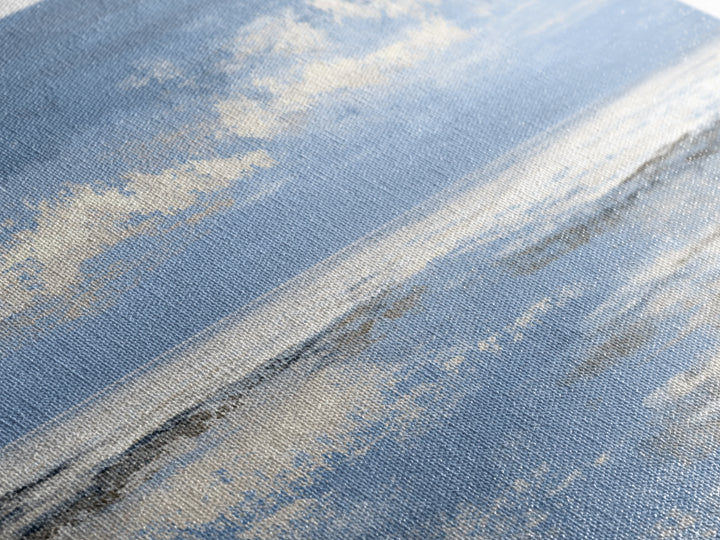 Panoramic Coastal Shoreline from an Aerial View Canvas Print, Above Sofa Art, Coastal Decor, Living Room Decor, Statement, ASA-2x1-95