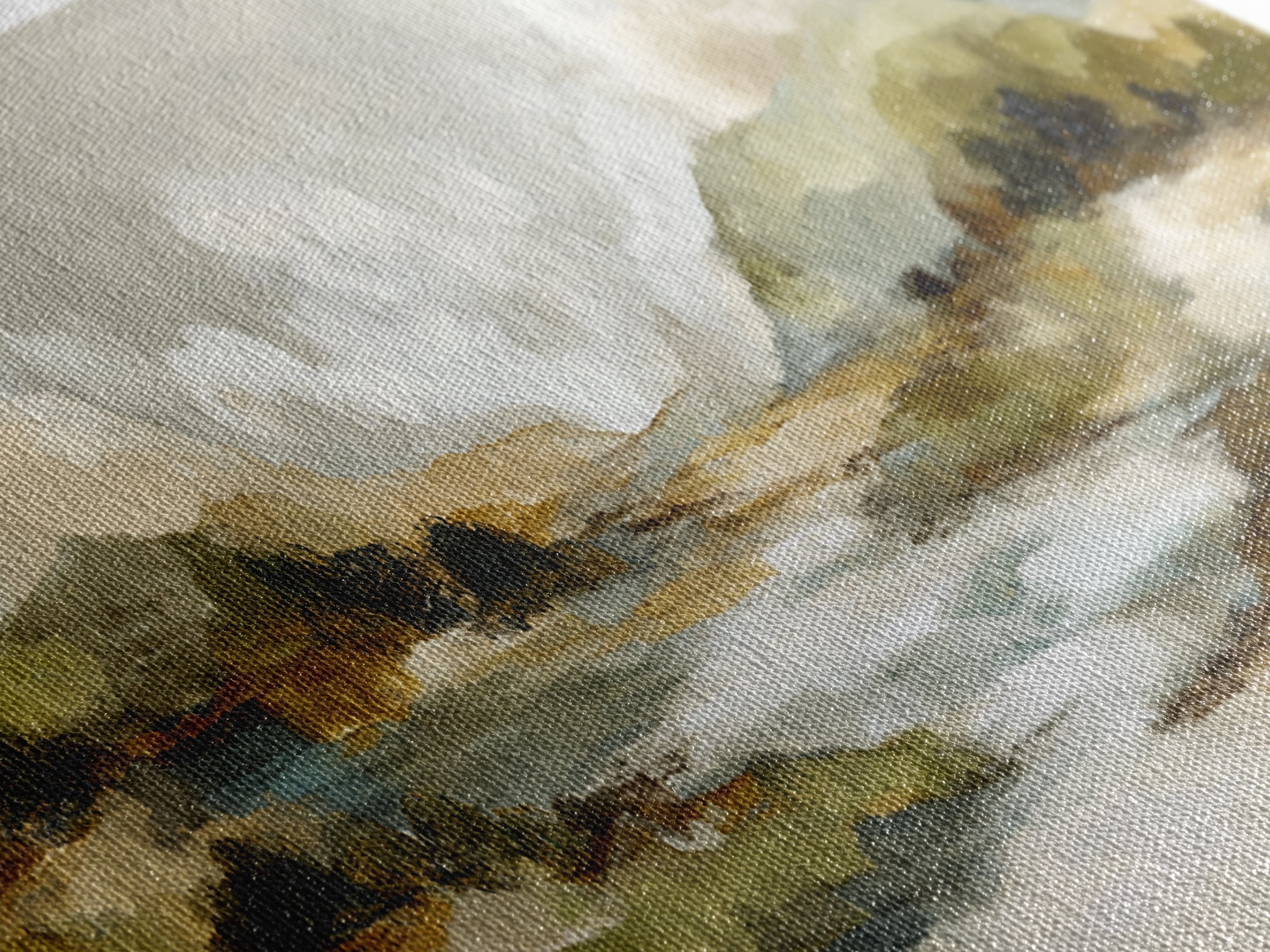 Oversized Abstract Landscape Framed Canvas Print, Above Sofa Art, Frame Tv Art, Living Room Decor, Fine Art, Statement, ASA-3x1-17