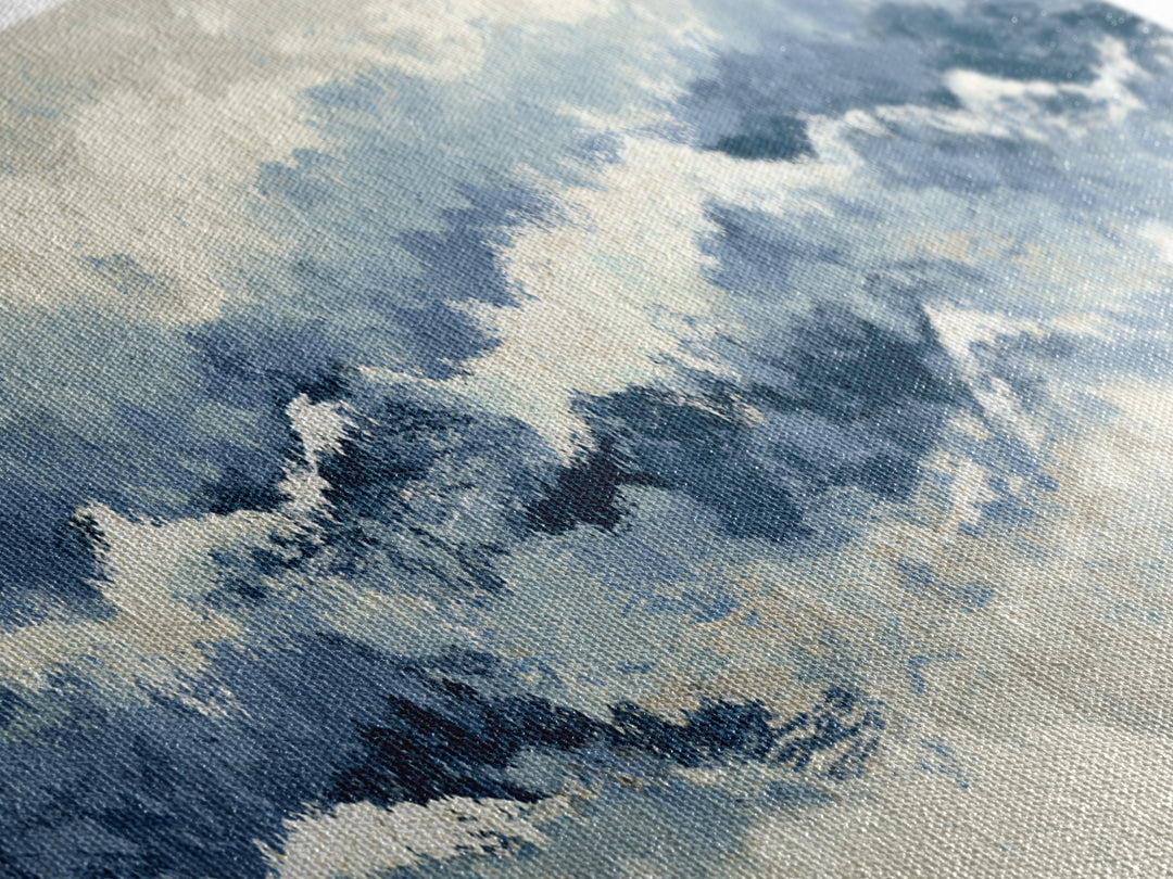 Panoramic Coastal Shoreline from an Aerial View Canvas Print, Above Sofa Art, Large Wall Art, Living Room Decor, Statement, ASA-3x1-67