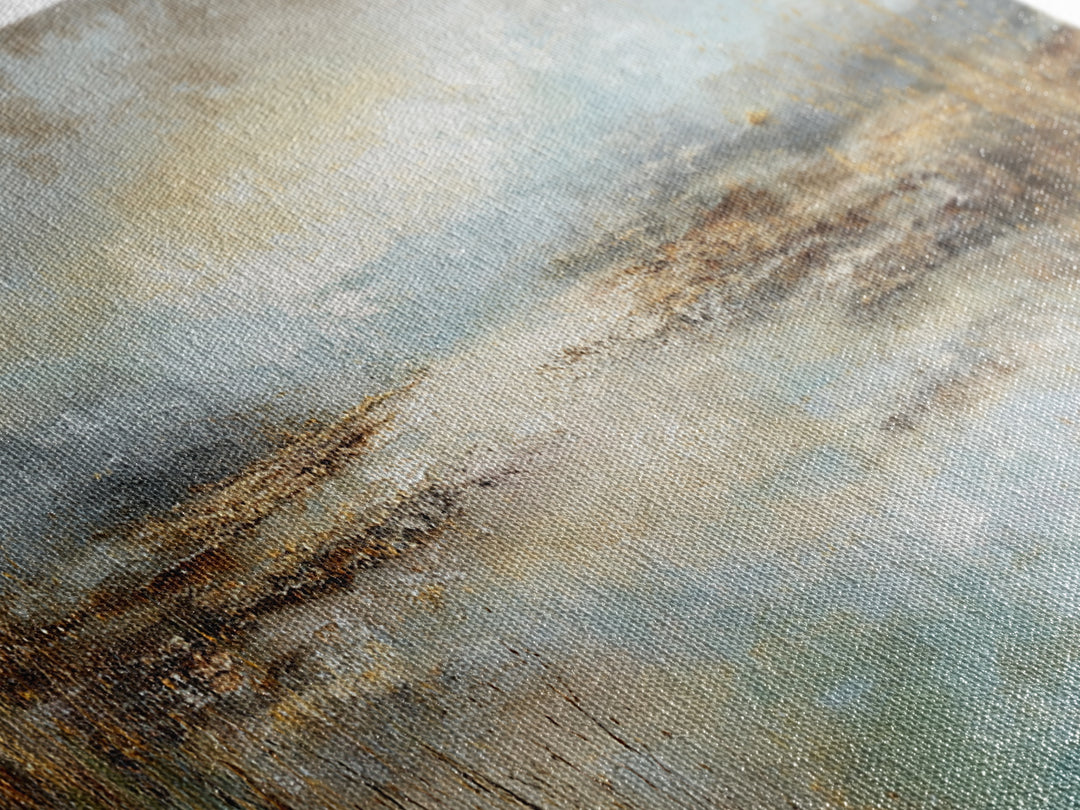 Oversized Abstract Landscape Framed Canvas Print, Above Sofa Art, Above Bed Decor, Living Room Decor, Fine Art, Statement, ASA-3x1-89