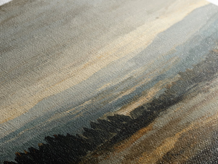 Oversized Abstract Landscape Canvas Print, Above Sofa Art, Canvas Print, Living Room Decor, Statement, Botanical Wall Art, ASA-3x2-53