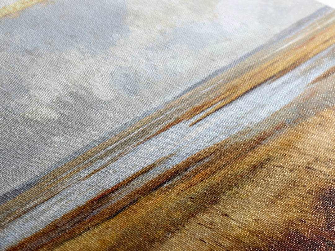 Oversized Abstract Landscape Framed Canvas Print, Above Sofa Art, Coastal Wall Art, Living Room Decor, Fine Art, Statement, ASA-3x2-77