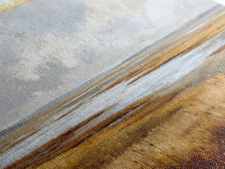 Oversized Abstract Landscape Framed Canvas Print, Above Sofa Art, Coastal Wall Art, Living Room Decor, Fine Art, Statement, ASA-3x2-77