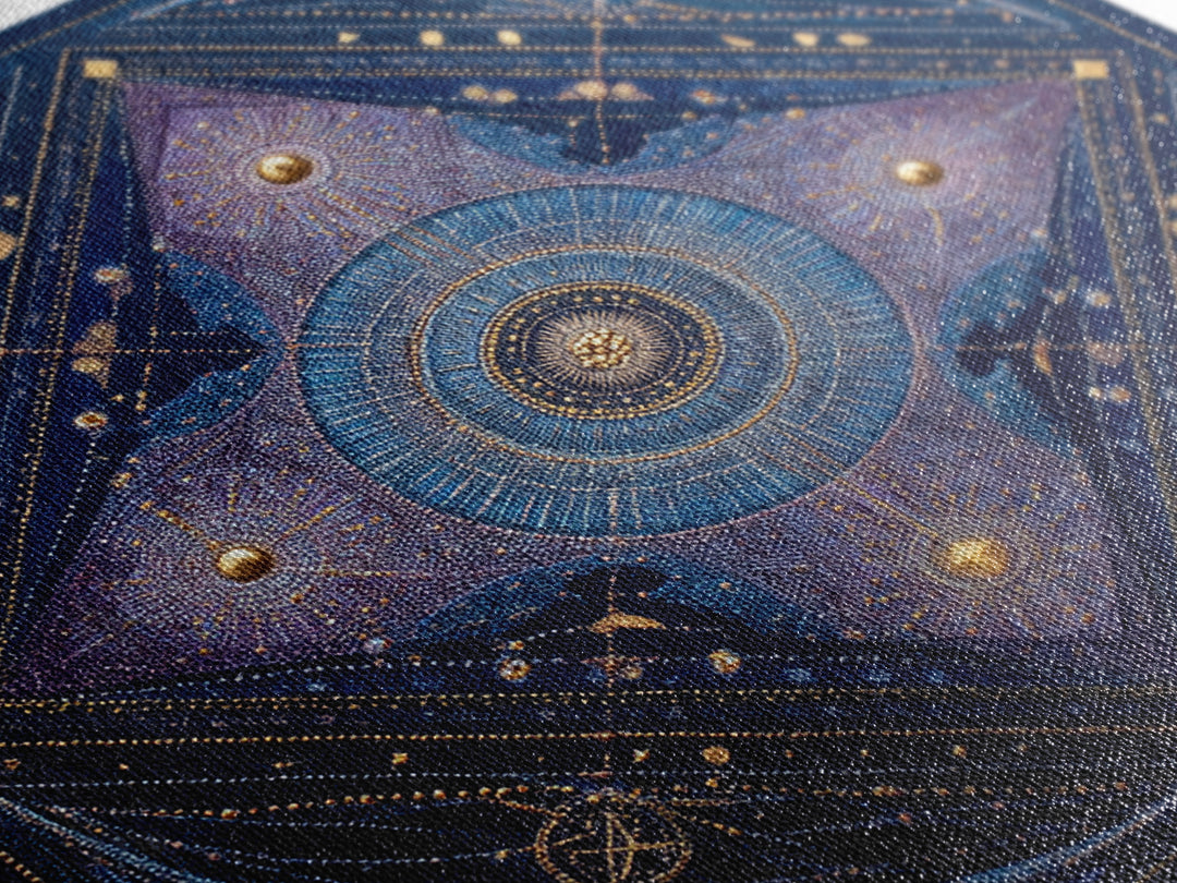 Scorpio Formed from Stars and Jeweled Shadows Canvas Print, Astrology Art, Astrology Wall Art, Living Room Decor, Zodiac, AST-1x1-34