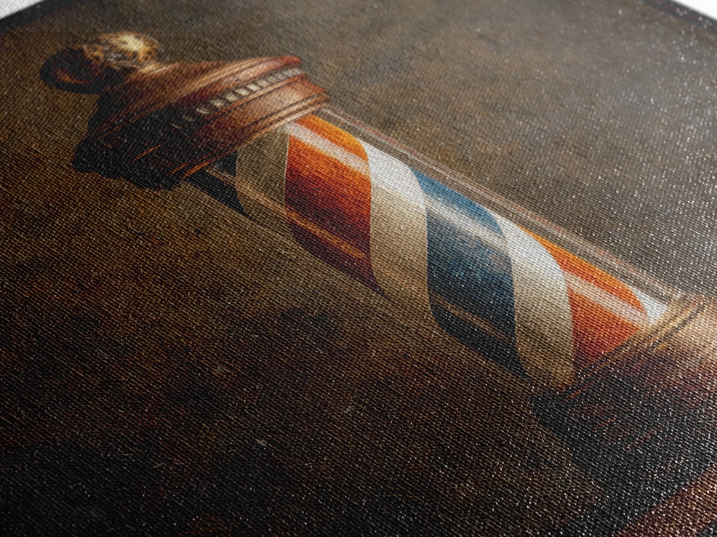 Old School Barber Pole Canvas Print, Barbershop Art, Printable Art, Barbershop Decor, Abstract Art, Grooming, BAA-1x1-3