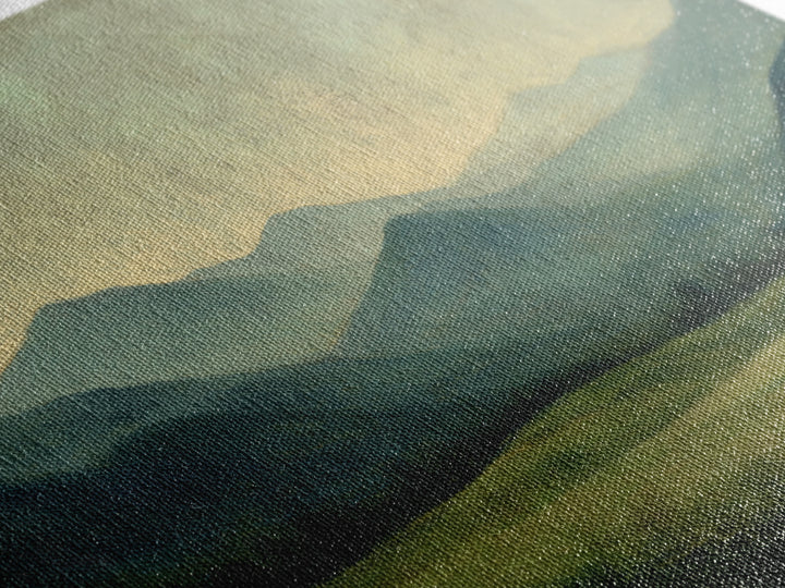 Classic Landscape with Rolling Green Hills Canvas Print, Bed and Breakfast Art, Statement Artwork, Living Room Decor, BAB-2x1-20