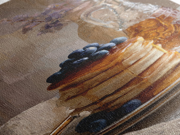 Blueberry Pancakes Still Life Canvas Print, Bed and Breakfast Art, Gallery Decor, Living Room Decor, Fine Art, BAB-2x3-16