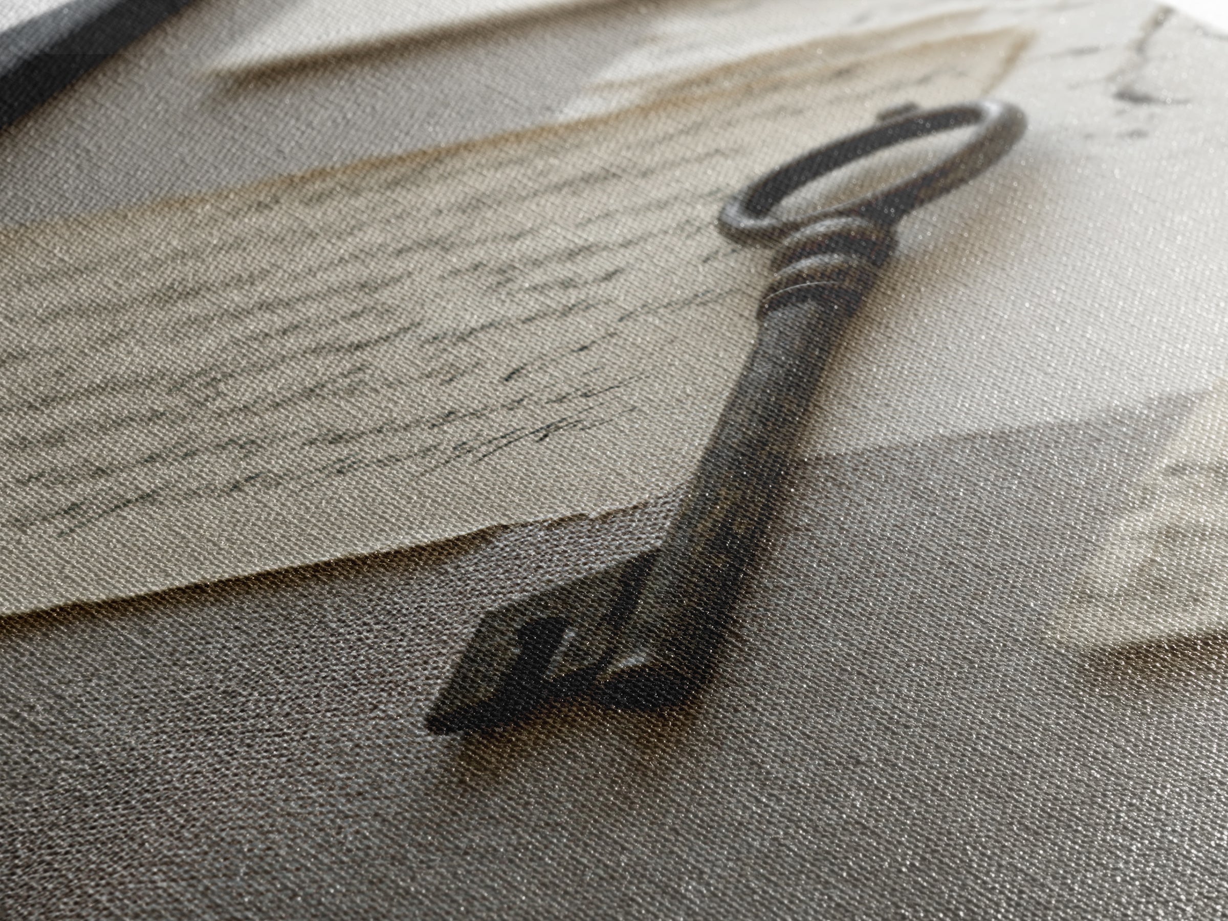 Antique Key and Handwritten Letter Arrangement Without Canvas Print, Bed and Breakfast Art, Coffee Art, Living Room Decor, BAB-2x3-89