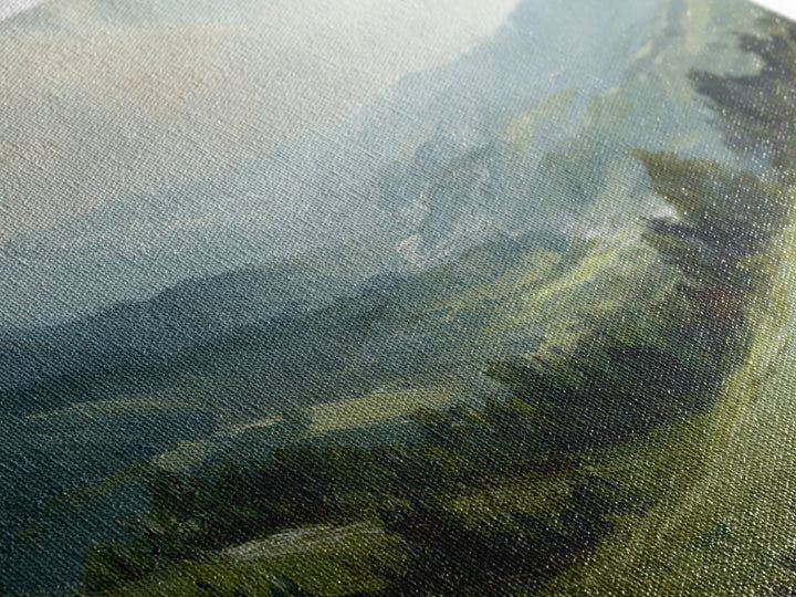 Classic Landscape with Rolling Green Hills Canvas Print, Bed and Breakfast Art, Bedroom Wall Decor, Living Room Decor, BAB-3x2-28