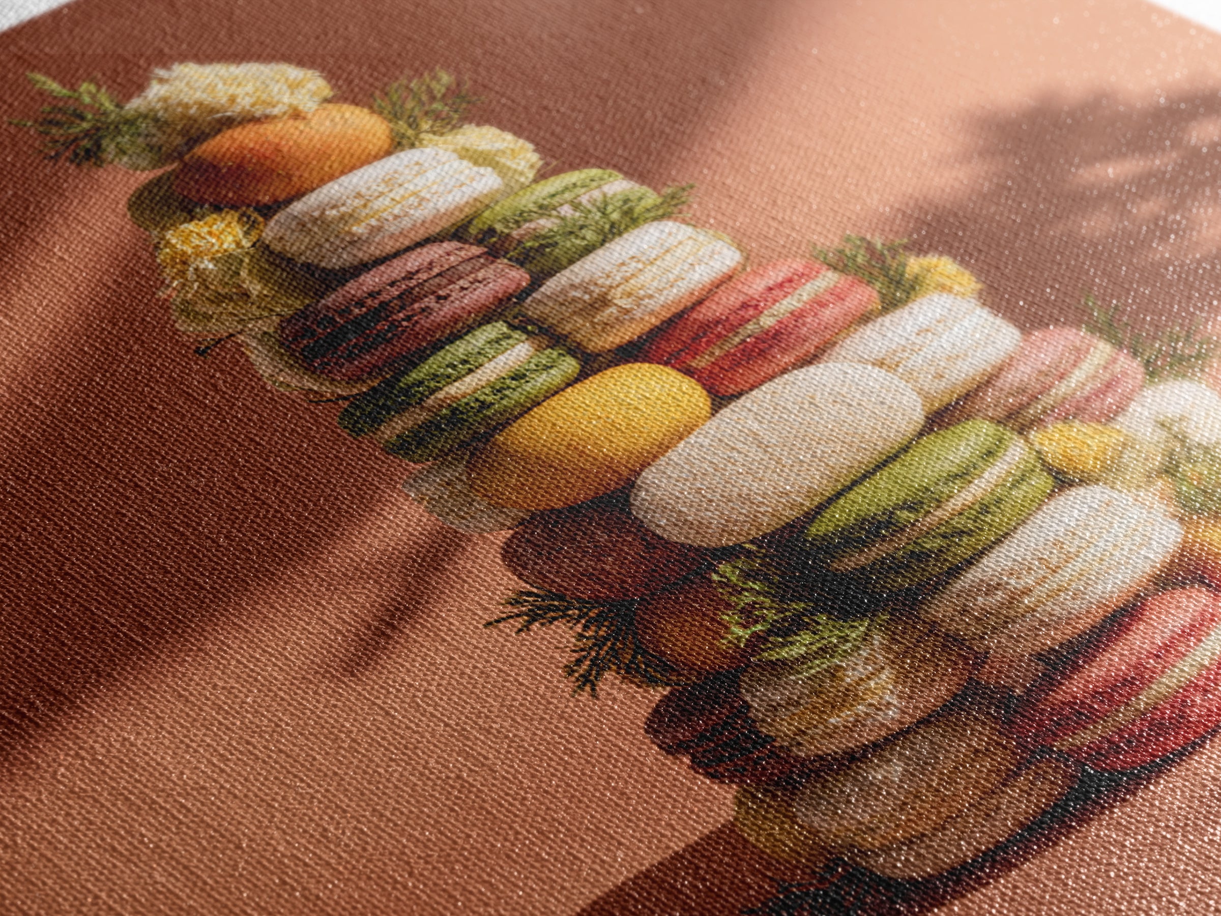 Single Perfect Macaron Tower Canvas Print, Bakery Art, Print, Bakery Decor, Fine Art, Patisserie, Food Art, Kitchen Print, BAK-1x1-99