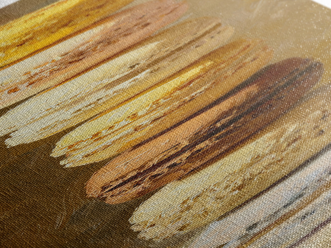Single Perfect Macaron Tower Canvas Print, Bakery Art, Bakery, Bakery Decor, Oil Painting, Patisserie, Minimalist Decor, BAK-1x3-63