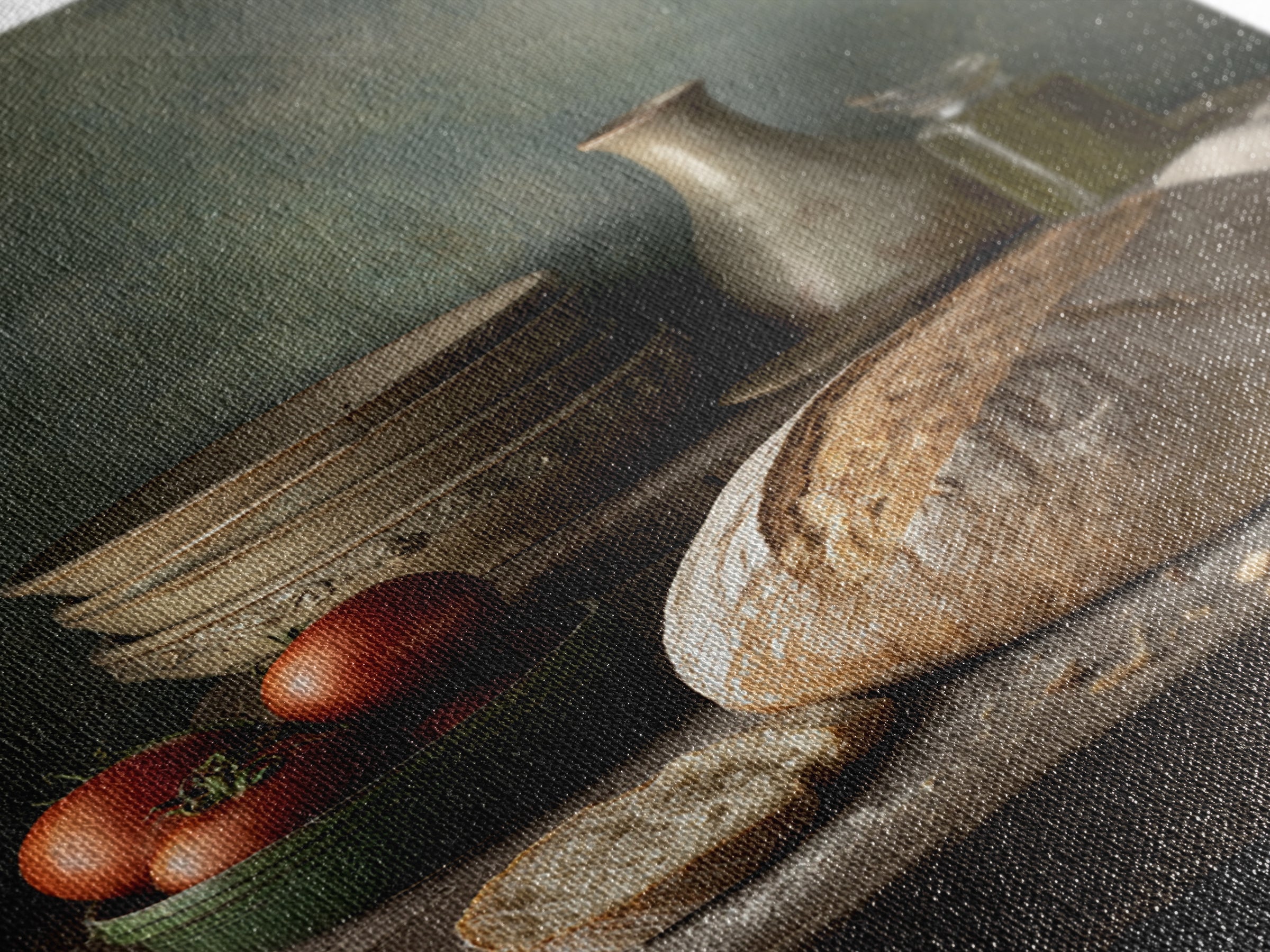 Rustic Loaf of Bread Framed Canvas Print, Bakery Art, Modern Decor, Bakery Decor, Fine Art, Patisserie, Wall Decor, Art Print, BAK-2x3-84