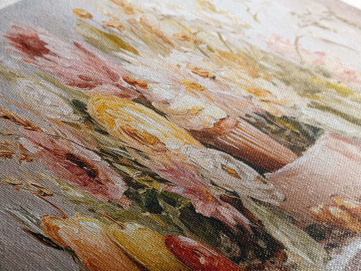 Cupcake Bouquet Painted Framed Canvas Print, Bakery Art, Room Decor, Bakery Decor, Fine Art, Patisserie, Digital Print, BAK-3x1-23