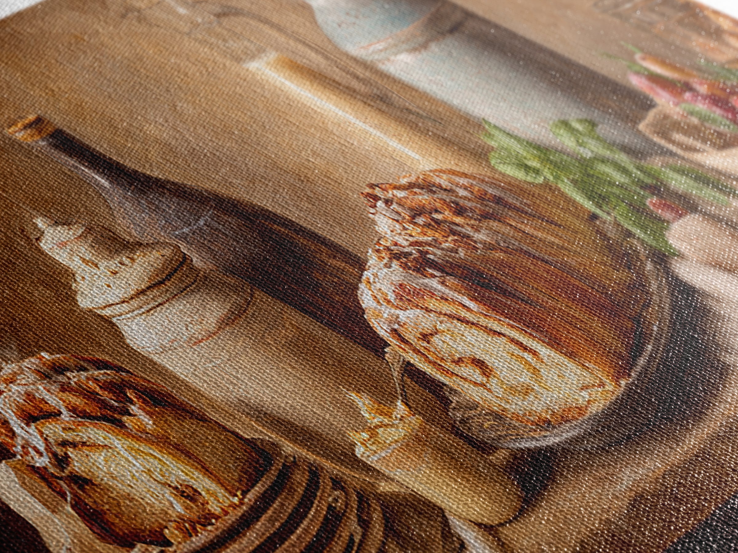 Cinnamon Rolls in a Warm Country Kitchen Canvas Print, Bakery Art, Watercolor Art, Bakery Decor, Fine Art, Patisserie, BAK-3x1-75