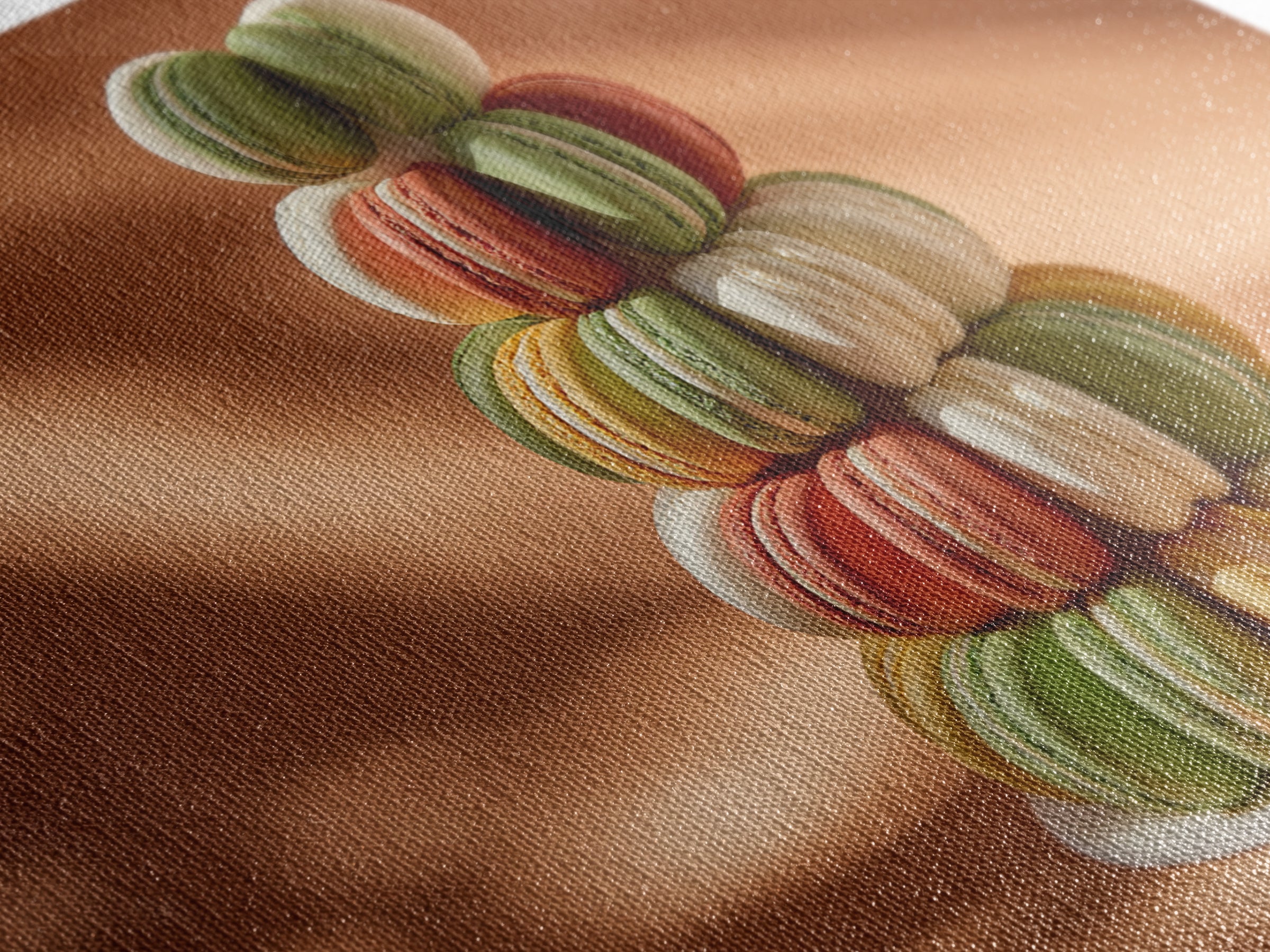 Single Perfect Macaron Tower Framed Canvas Print, Bakery Art, Statement Artwork, Bakery Decor, Fine Art, Patisserie, Art Print, BAK-3x2-31