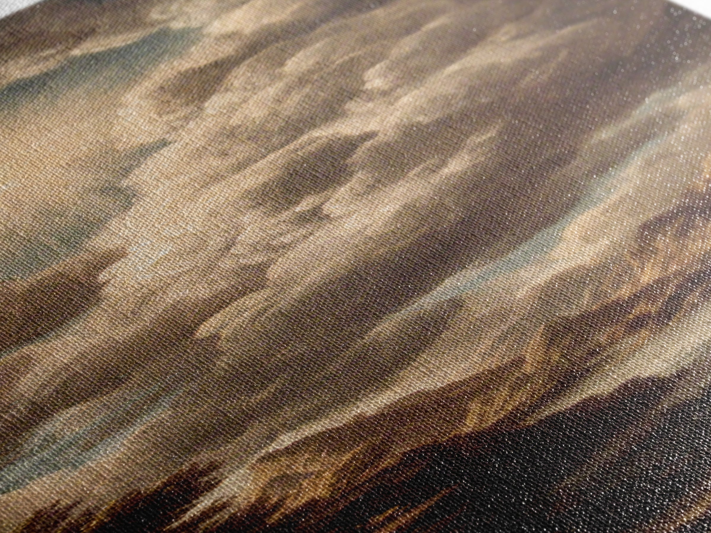 Theatrical Stormy Landscape Framed Canvas Print, Baroque Art, Room Decor Aesthetic, Living Room Decor, Fine Art, Ornate, BAO-1x3-46