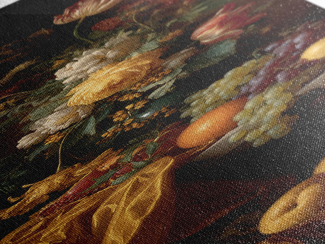 Theatrical Stormy Landscape Framed Canvas Print, Baroque Art, Room Decor Aesthetic, Living Room Decor, Fine Art, Ornate, BAO-1x3-70