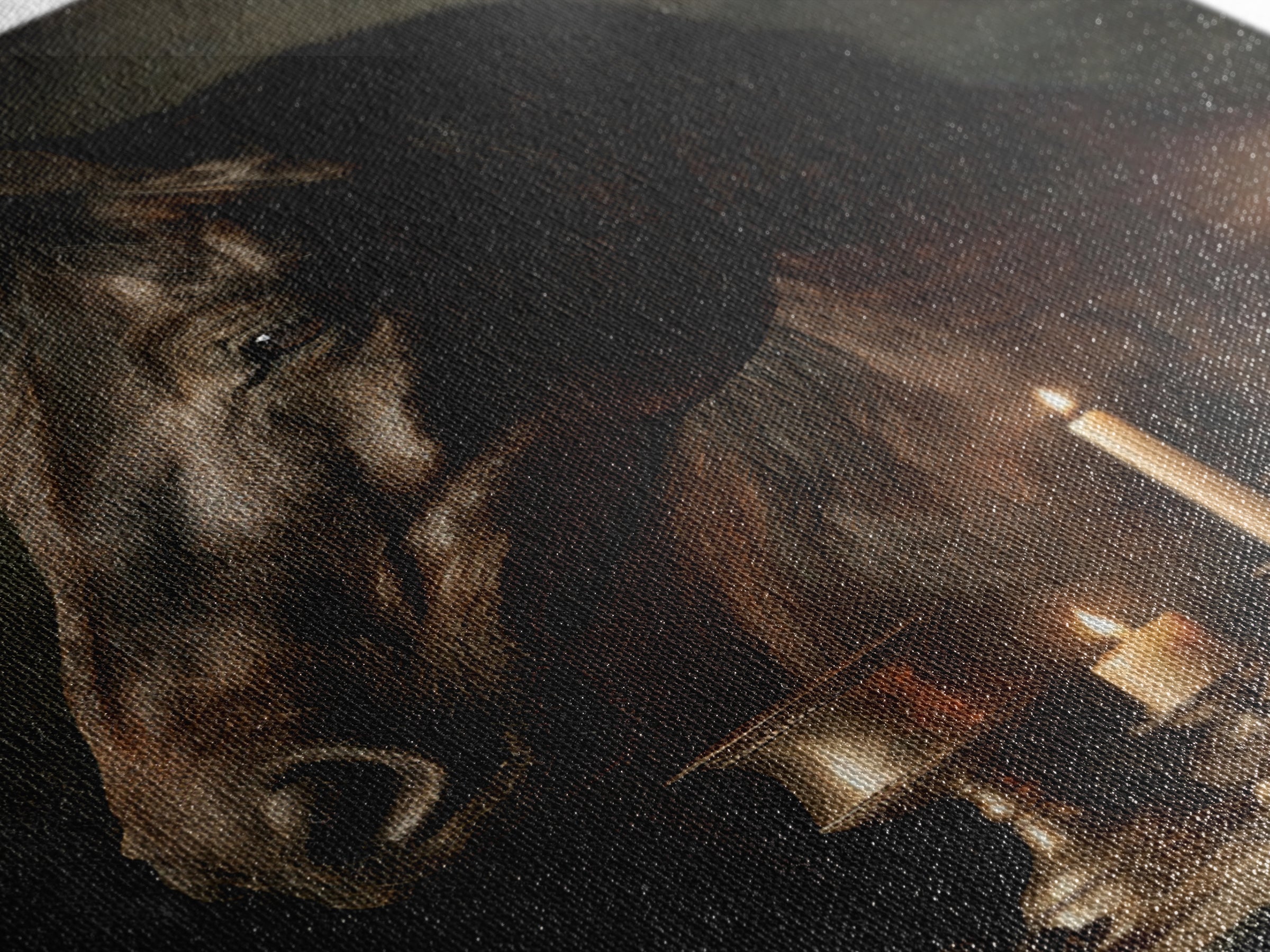 Dramatic Horse Portrait Canvas Print, Baroque Art, Printable Art, Living Room Decor, Ornate, Gallery Wall, Dark Academia Art, BAO-2x3-32