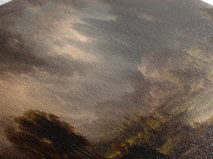 Theatrical Stormy Landscape Framed Canvas Print, Baroque Art, Room Decor, Living Room Decor, Fine Art, Ornate, Digital Wall Art, BAO-3x1-2