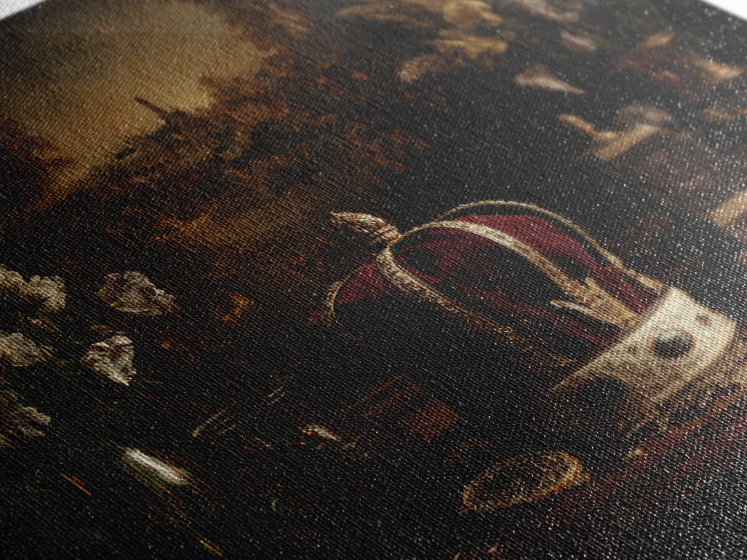 Dark Red Velvet Canvas Print, Baroque Art, Statement Artwork, Living Room Decor, Fine Art, Ornate, Painting, Printable Wall Art, BAO-3x2-3