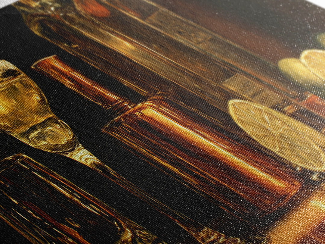 Classic Margarita with Salt Rim and Lime Canvas Print, Bar Art, Fine Art Print, Bar Decor, Fine Art, Metal Wall Art, BAR-3x1-3