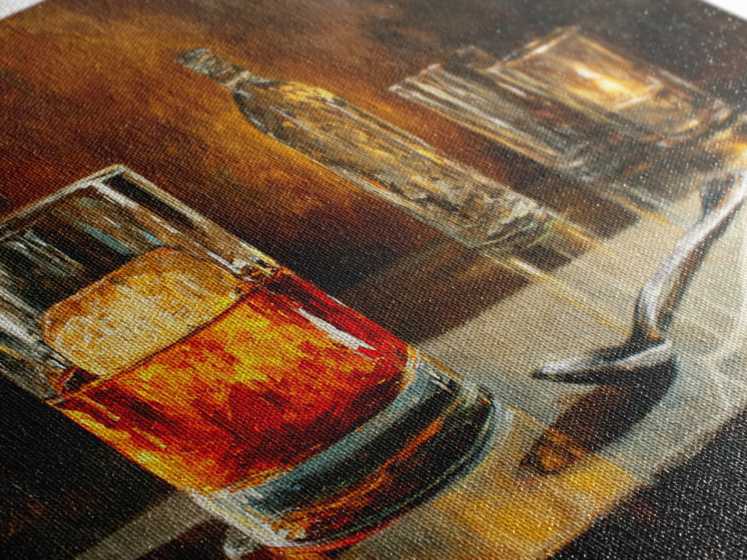 Orange Bitters and Bar Spoon Still Life Canvas Print, Bar Art, Bar Signs, Bar Decor, Fine Art, Modern Decor, BAR-3x2-1