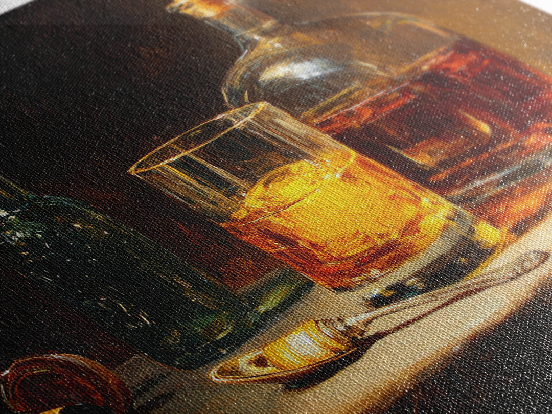 Orange Bitters and Bar Spoon Still Life Framed Canvas Print, Bar Art, Coffee Bar, Bar Decor, Abstract Art, Room Decor, BAR-3x2-25