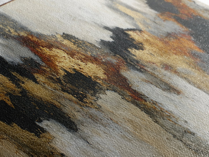 Moody Abstract Flames and Smoke Composition Canvas Print, Basement Art, Gallery Decor, Living Room Decor, Fine Art, Retreat, BAS-3x1-40