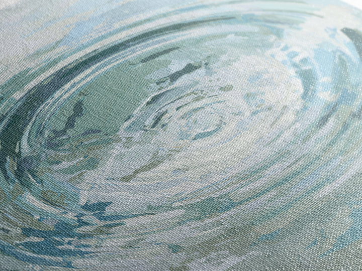 Abstract Water Ripples Framed Canvas Print, Bathroom Art, Halloween Art, Bathroom Decor, Abstract Art, Spa, Textured Painting, BAT-1x1-53