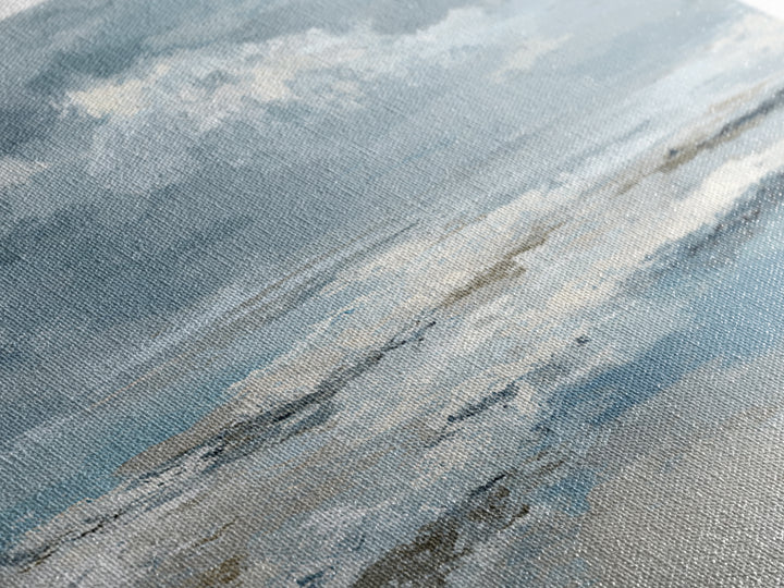 Soft Cloud and Rain Composition Canvas Print, Bathroom Art, Home Decor, Bathroom Decor, Oil Painting, Spa, Canvas Wall Art, BAT-2x1-39