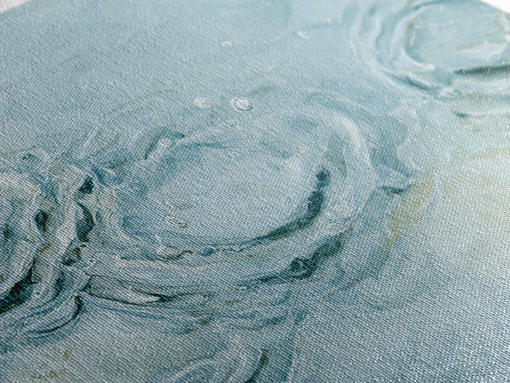 Abstract Water Ripples Framed Canvas Print, Bathroom Art, Digital Wall Art, Bathroom Decor, Abstract Art, Spa, Unique Wall Art, BAT-2x1-97