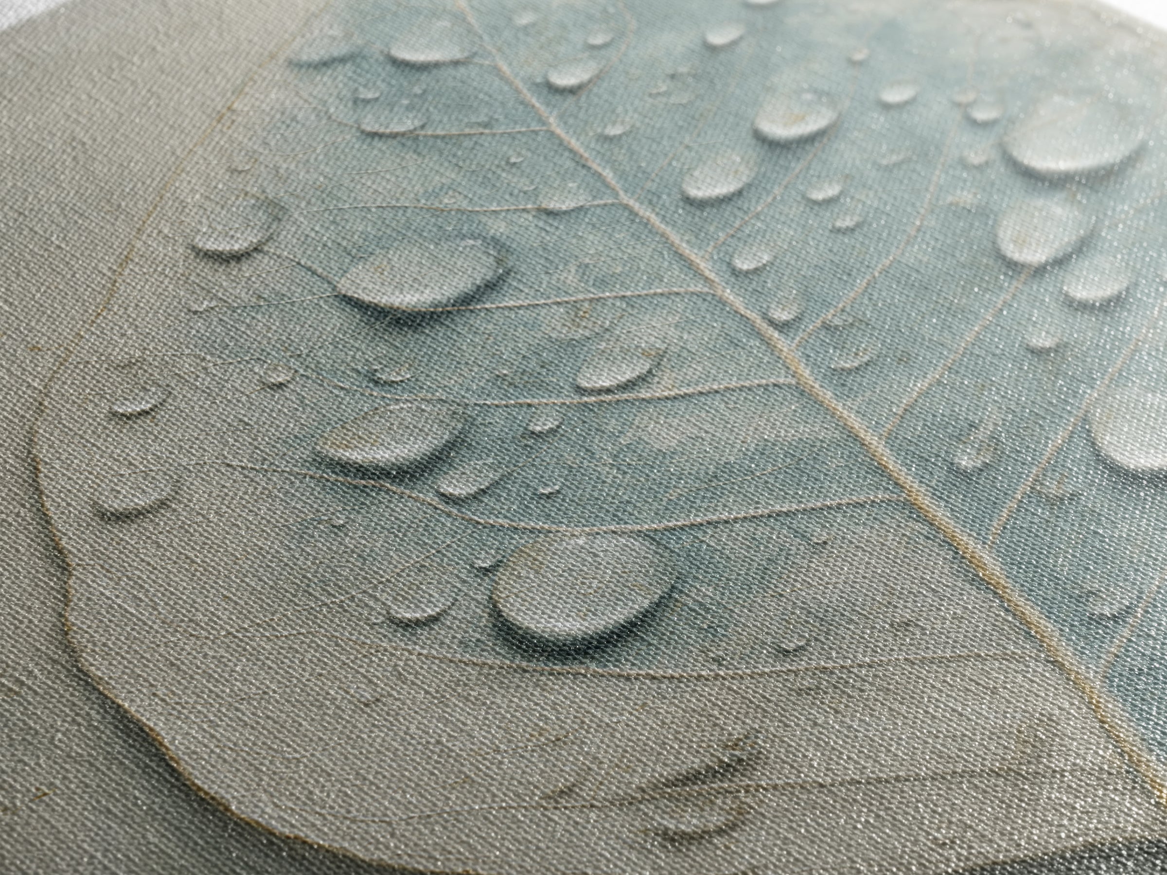 Tropical Leaf Silhouette Canvas Print, Bathroom Art, Textured Painting, Bathroom Decor, Oil Painting, Spa, Bathroom Wall Art, BAT-2x3-70