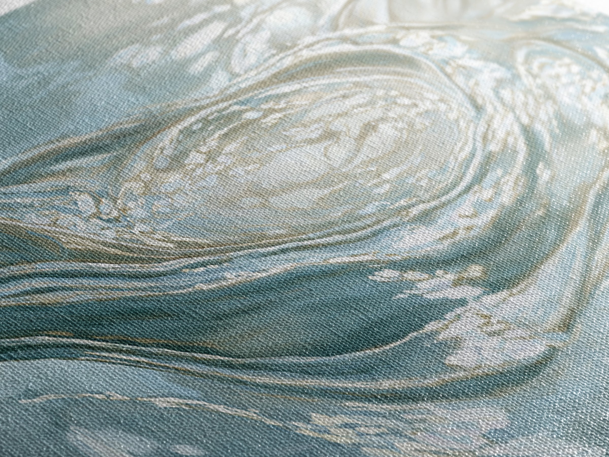 Abstract Water Ripples Canvas Print, Bathroom Art, Framed Wall Art, Bathroom Decor, Abstract Art, Spa, Bathroom Art Decor, BAT-3x1-21