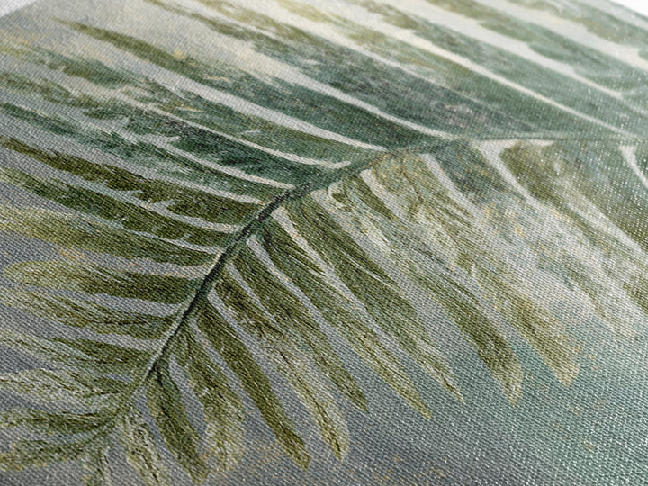 Green Fern Frond Closeup Canvas Print, Bathroom Art, Bathroom Wall Decor, Bathroom Decor, Fine Art, Spa, Bathroom Print, BAT-3x1-98