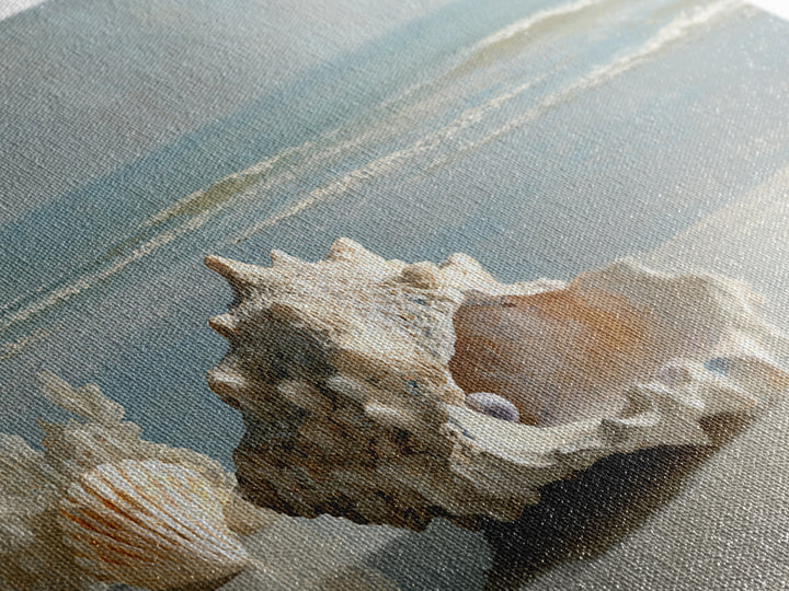 Oyster Shell Study Canvas Print, Bathroom Art, Dopamine Decor, Bathroom Decor, Fine Art, Spa, Halloween Art, Trendy Wall Art, BAT-3x2-98