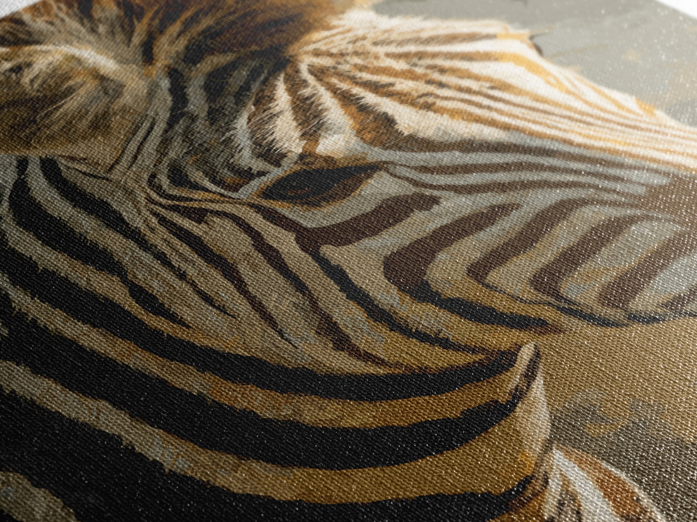 Zebra Stripe Closeup as Graphic Abstraction Canvas Print, Black and White Art, Gallery Decor, Living Room Decor, Monochrome, BAW-2x3-16