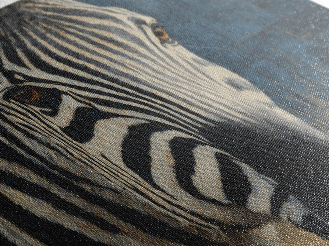Zebra Stripe Closeup as Graphic Abstraction Canvas Print, Black and White Art, Art, Living Room Decor, Fine Art, Monochrome, BAW-3x2-84